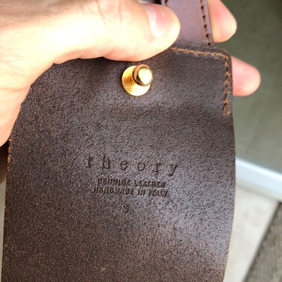 Theory oversized braided leather belt - Picture 5 of 5